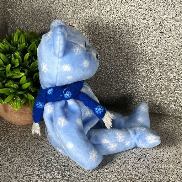 NWT 1999 Holiday Teddy TY Beanie Baby Rare Limited Edition Collectors - Picture 2 of 5
